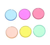 Toddmomy 100Pcs Plastic Round Chips Educational Counting Tokens for Smooth Edges Learning Discs for Math Games and Scientific Experiments Early Childhood Teaching Tools