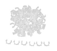 Toddmomy 100pcs Silicone Bobbin Clips Thread Clips Sewing Tool Accessory for Sewing Machines Bobbin Holders Prevent Thread Unraveling Organize Spools Efficiently