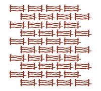 Toddmomy 100Pcs Toy Fence Model 8 Inch Mini Farm Fencing Toy Accessories for Role Play Sand Table Garden Decoration