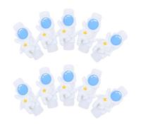 Toddmomy 10pcs Astronaut Cable Protectors Data Line Cover Charging Cable Buddies White Pp Resin Extend Use Life Protecting from Tangles Cartoon Design Can Easily Put It in Your Bag