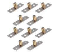 Toddmomy 10pcs Barn Door Roller Guide Sliding Door Floor Guide Enhanced Stability Superb Weight Capacity Copper Iron 8mm Shaft Diameter for Offices
