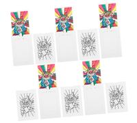 Toddmomy 10pcs Color Changing Clown Cards Halloween Prank for Creative Novelty Painting Canvas Posters Watercolor Coloring Book and Marbling Paint