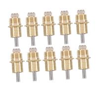 Toddmomy 10pcs Copper Head Rabbit Water Spout Automatic Feeder Nozzle for Cages Outdoor Use Easy Maintenance Continuous Hydration Dispenser for Bunny Pets