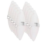 Toddmomy 10pcs Cuttlebone Parrot Chewing Toy Calcium Supplement Playthings for Birds Squirrels Pets Includes Clips