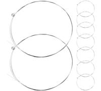 Toddmomy 10Pcs E-1St Guitar Replacement Steel Strings Set for Acoustic and Electric Guitars, Sturdy Metal Strings with Tone, Suitable for Folk and Classical Playing