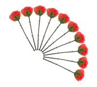 Toddmomy 10pcs Folding Rose Appearing Tricks Silk Flower Props for Stage Street Performance Foldable Design Creates Multiple Rose Shapes Easy Use for Beginners and Professional Magicians