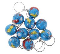 Toddmomy 10pcs Globe Keychains with International Planet Design Key Chain Charms for Backpacks and Bags Stylish Party Favors and Unique World Globe Pendants for Students and Travelers