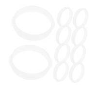 Toddmomy 10PCS Hamster Cage Tunnel Connector Rings Plastic DIY Tube Coupling Accessories for Rat Cage Outer Circles Easy to Install Replacement for Hamster Tubes Promote Pet Exercise and