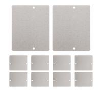 Toddmomy 10pcs Heat Resistant Insulation Sheet Microwave Oven Mica Plate Sheet Flame Retardant Mica Gasket for Home Kitchen Oven Repair Insulation