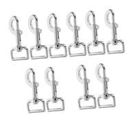 Toddmomy 10pcs Heavy Duty Dog Leash Clasp Resistant Snap Hooks for Pet Leashes Multipurpose Bolt Snap Clips for Collars Bags and Straps and Sturdy Design