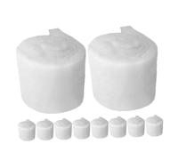 Toddmomy 10pcs High-density Aquarium Filter Sponge Pads Thickened White Filter Reusable Media for Freshwater Fish Tanks Ponds Turtle Tanks