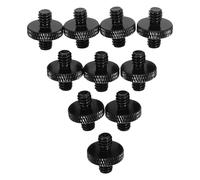 Toddmomy 10pcs Male to Male Screw Adapter for Tripod Mounting Versatile Microphone Holder Adapter for Camera Stands Light Stands and Boom Arms Easy Installation Reliable Connection Wide