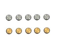 Toddmomy 10pcs Metal Flute Plugs Open Hole Plug Flute Key s for Musician Sound Hole Sound Accessory Repair Parts for Musical Instrument