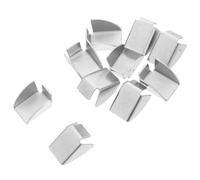 Toddmomy 10pcs Metal Shelf Clips Thick Shelf Supports for Office File Cabinets Metal Brackets with Easy Hand Installation Fit for Standard Shelving Systems