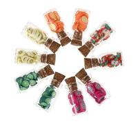 Toddmomy 10pcs Miniature Fruit Can Glass Jars Dollhouse Accessories Realistic Mini Food Models for Mini House Decoration Lightweight and