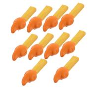Toddmomy 10pcs Miniature Resin Campfire Model Artificial Flame Decoration for Dollhouse Accessories DIY Friendly Small for Mini Landscape Scenes