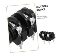 Toddmomy 10pcs Mono Audio Jack Socket Metal Turtle-type Panel Mount Adapter for Guitar Microphone Headphone and Amplifier Audio Connections