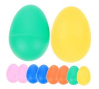 Toddmomy 10Pcs Musical Percussion Eggs Early Educational for Hand Eye Coordination Development Plastic Egg for Childrens Cognitive and Hearing Skills Enhancement