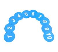 Toddmomy 10pcs Non Slip Numbered Spot Markers Agility Dots for Soccer Basketball Training for Classroom Activities Speed Enhancement Durable Sports Markers Pad