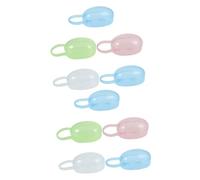 Toddmomy 10pcs Pacifier Case Storage Box Portable Protective Holder Case for Boy Girl Newborns Use Bibs Dummies Random Color