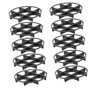 Toddmomy 10Pcs Plastic Planter Feet Mesh Pads for Outdoor Garden Pots Breathable Ventilated Pot Bottom Pads with Nonslip Design Prevent Soil Leakage and Root Protection