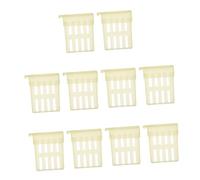 Toddmomy 10PCS Plastic Queen Catching Cage Beekeeping Tool Marking Box for Efficient Bee Handling Suitable for Beginners and Professional Beekeepers Random Color