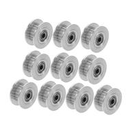 Toddmomy 10pcs Pulley for Synchronous Belt Cnc Drive Pulley Belt Wheel for Cnc Projects for 6mm 3d Printer Synchronous Wheel Timing Silver