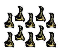 Toddmomy 10pcs Replacement Guitar Pickguard Sturdy Plastic for Acoustic Guitars Folk Protector Plate Scratch Protection