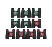 Toddmomy 10pcs Small Pocket Binoculars Mini Binoculars Mini Telescope Toy Novelty with Compass for Boys Girls Sightseeing Birdwatching Outdoors Black