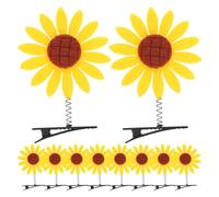 Toddmomy 10pcs Sunflower Hair Clips for Decorative Hair Barrettes Resistant to Deformation Small Floral Clips for Everyday Wear and Special Occasions