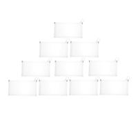 Toddmomy 10pcs Thickened 3D File Bag Office Bill Storage Bag