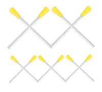 Toddmomy 10pcs Triangle Iron Mallets Sticks for Percussion Toys Plastic Boys and Girls Musical Instrument Accessories Great for Classroom Activities