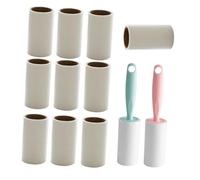 Toddmomy 10pcs Ultra-sticky Pet Hair Lint Roller Set with Sticky Rollers and Refill for Clothes Carpets Furniture and Car Seats Fluff and Dust Remover