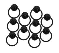 Toddmomy 10pcs Vintage Metal Ring Drawer Pulls Handles for Cabinets Cupboards Dresser Decorative Knobs with Secure Grip for Classic and Modern Furniture