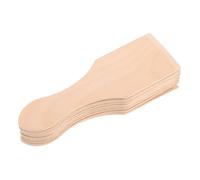 Toddmomy 10pcs Wooden Spatula Set Mini Kitchen Utensils for Pretend Play Safe Cooking Tools for Develop Dexterity Independence Social Skills and Hand-eye Coordination