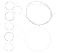 Toddmomy 11pcs Silver-plated Nylon Strings for Turkish Oud High Tension Alloy Coated Set for Acoustic Performance