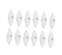 Toddmomy 12 sets Cuttlebone Chewing with Metal Holder for Small Pets Hamsters Birds Parakeets Calcium-rich Aid for Dental Care and Healthy Growth