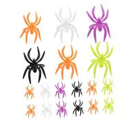 Toddmomy 120pcs Colorful Halloween Spider Rings for Mini Plastic Rings for DIY Crafting Educational Party Favors Goodie Bag Fillers Fun Spooky Decorations for Halloween Celebrations