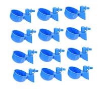Toddmomy 12pcs Automatic Chicken Drinking Bowl Outdoor Bird Water Dispenser Easy Install Chicken Feeder for Pasture