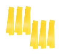Toddmomy 12pcs Basketball Court Flat Floor Markers Yellow Weatherproof Spot Pads for Outdoor Sports Training Agility Practice Soccer Tennis Volleyball