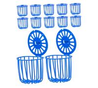 Toddmomy 12pcs Bird Cage Hanging Feeder Bowl Fruit Vegetable Baskets for Parakeets Parrots Cockatiels Bird Supplies Versatile Storage