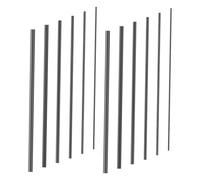 Toddmomy 12pcs Carbon Fiber Fishing Rod Repair Connectors Rod Inserts for Saltwater Freshwater Lightweight Durable Flexible Assembly for Fishing Enthusiasts Reliable Long Term Use