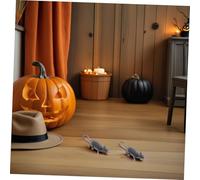 Toddmomy 12pcs Creepy Plastic Rat Realistic Fake Mouse Prank Decorations for Halloween Party Spooky Table Props and Scary Prank Accessories Compact Lifelike Rat Models for Trick Treat