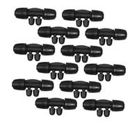 Toddmomy 12pcs Drip Irrigation Connectors Quick Connect Hose Fittings for Garden Hose Connector for Agriculture Greenhouse and DIY Watering Systems with Precision Water Control