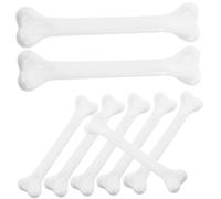 Toddmomy 12pcs Fake Mini Skeleton Bones Lightweight Plastic Halloween Decorations for Cosplay Haunted Houses DIY Costume Accessories Authentic Looking Simulated Bone Props