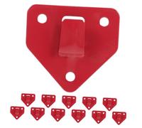 Toddmomy 12Pcs Fire Extinguisher Mounting Brackets Wall Mounted Iron Hooks Triangular Holder for Fire Safety Accessories Convenient Space-Saving Design