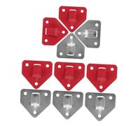 Toddmomy 12pcs Heavy Duty Fire Extinguisher Wall Bracket Triangular Iron Mounting Hook Wear-Resistant Fire Extinguisher Holder for Secure Wall Installation