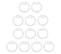 Toddmomy 12pcs Identification Tag Cover Dog Tag Silencer Prevents Irritation Glowing Night Visibility Soft Silicone Robust Silicone for Nighttime Walks Dog Collar Pet Collar