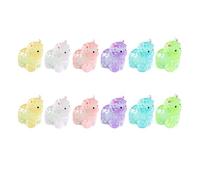 Toddmomy 12Pcs Luminous Alpaca Figurines - Cute Mini Resin Glow in the Dark Animal Ornaments for Micro Landscape Garden Home & Office Decor