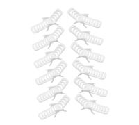 Toddmomy 12pcs Miniature Beach Chairs Doll House Mini Deck Furniture Props White PVC Lightweight for Seaside Scene Decoration and Miniature Craft Display